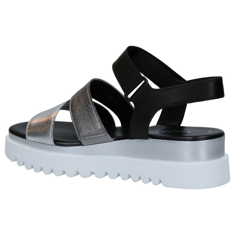 Gabor Best Fitting Zilveren Sandalen in leer (271578)