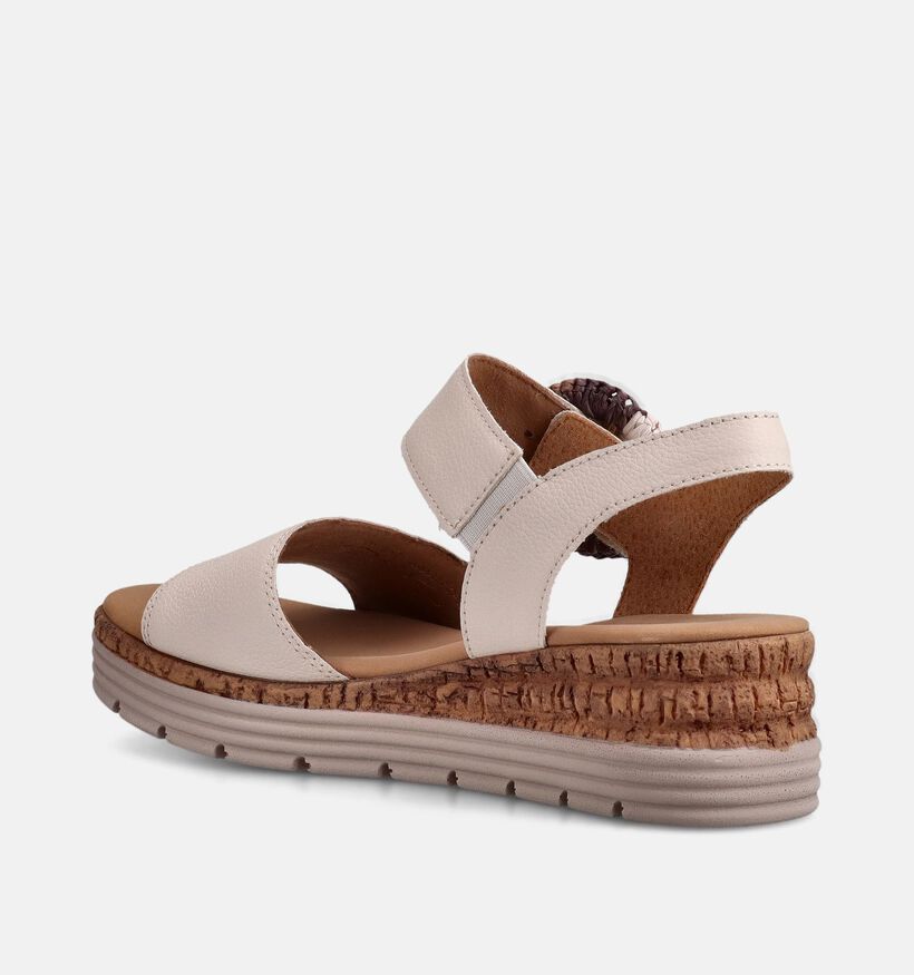 Gabor Beige Sandalen op Sleehak voor dames (371161)