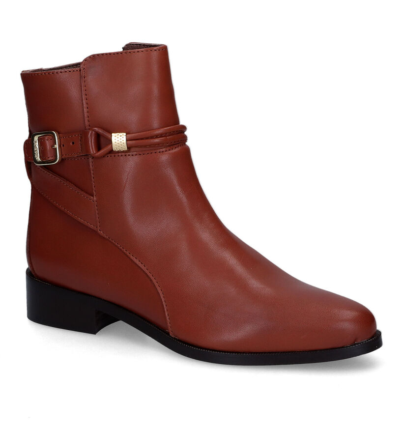 Scapa Bottines plates en Noir en cuir (317191)