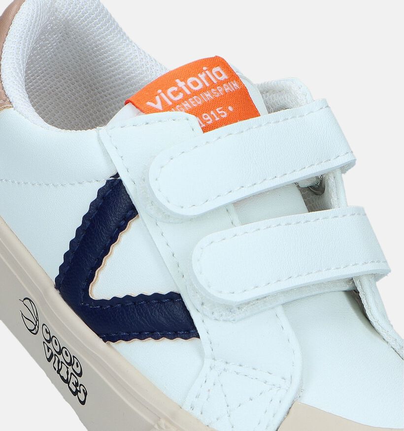Victoria Witte Velcroschoenen voor jongens, meisjes (354106)