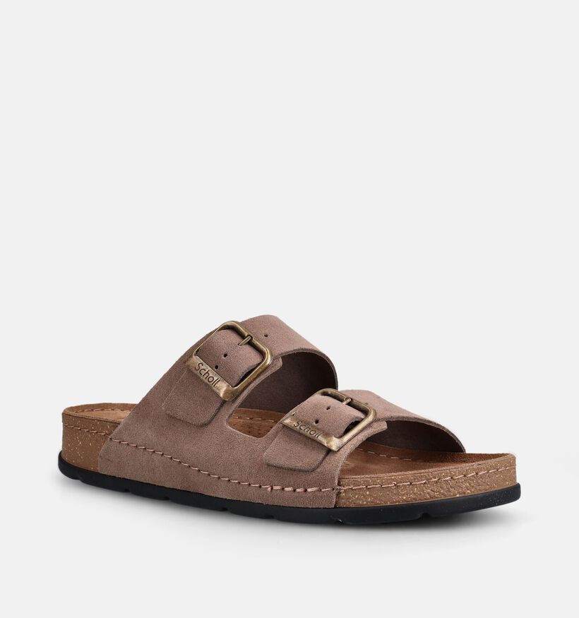 Scholl Bora Taupe Slippers voor heren (370522)