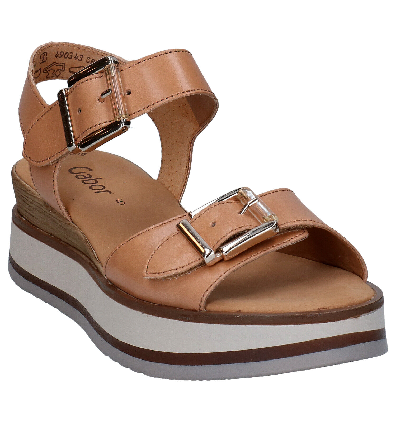 Gabor Best Fitting Cognac Sandalen Dames Sandalen Online op TORFS.BE