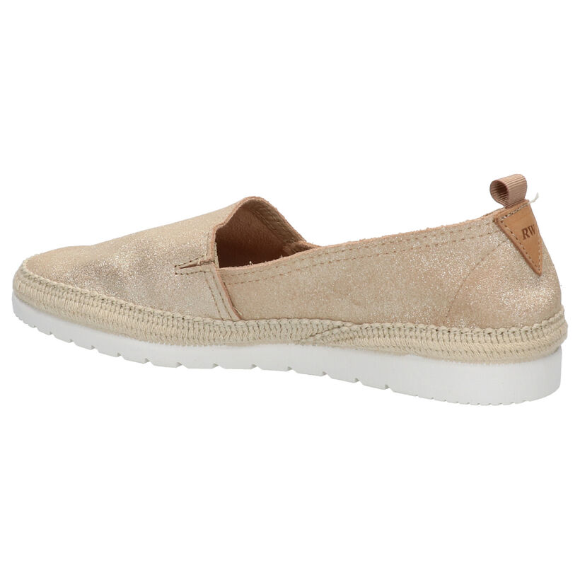 River Woods Gouden Instappers in nubuck (275665)