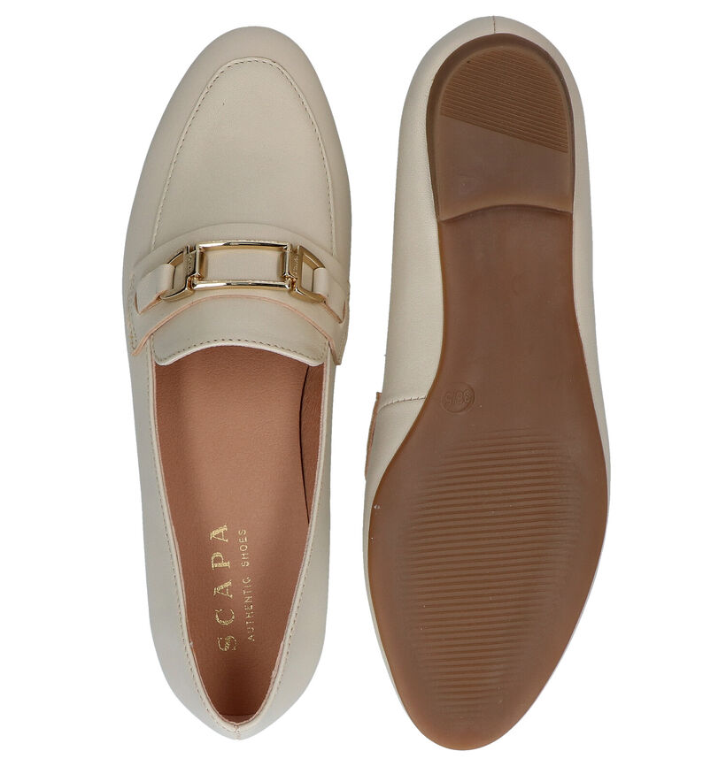 Scapa Beige Loafers in leer (288938)