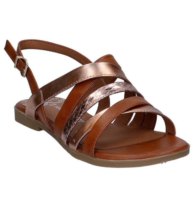 Marco Tozzi Cognac Sandalen in kunstleer (270668)