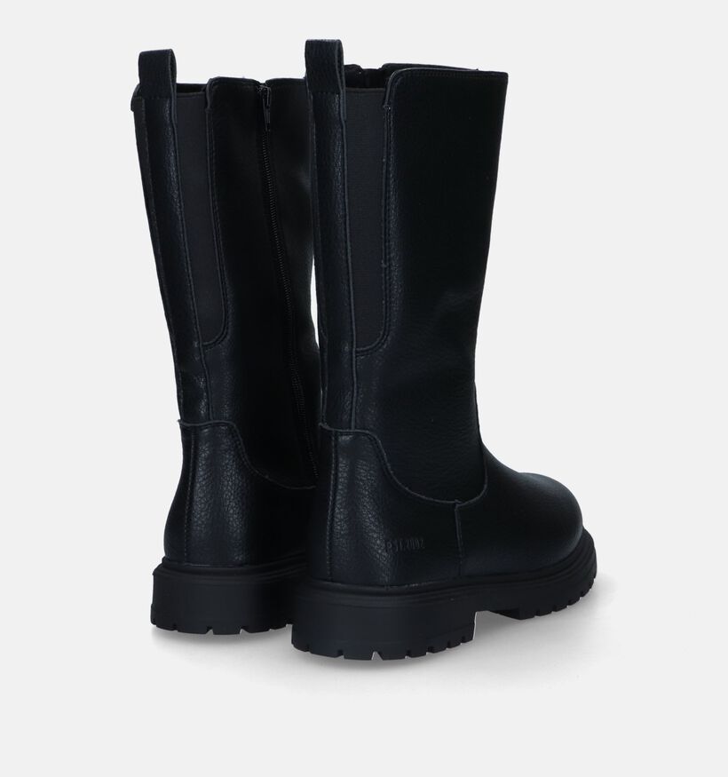 SJ Bottes hautes en Noir pour filles (331850) - pour semelles orthopédiques