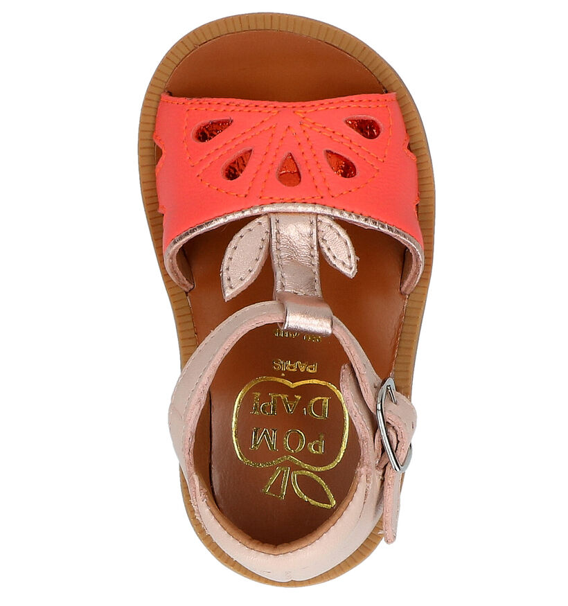 Pom d'Api Poppy Agrume Roze Sandalen in leer (268794)