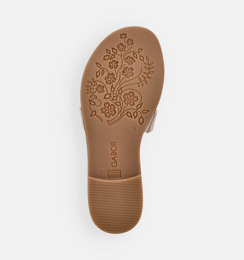 Gabor Lichtbeige Slippers voor dames (371911)