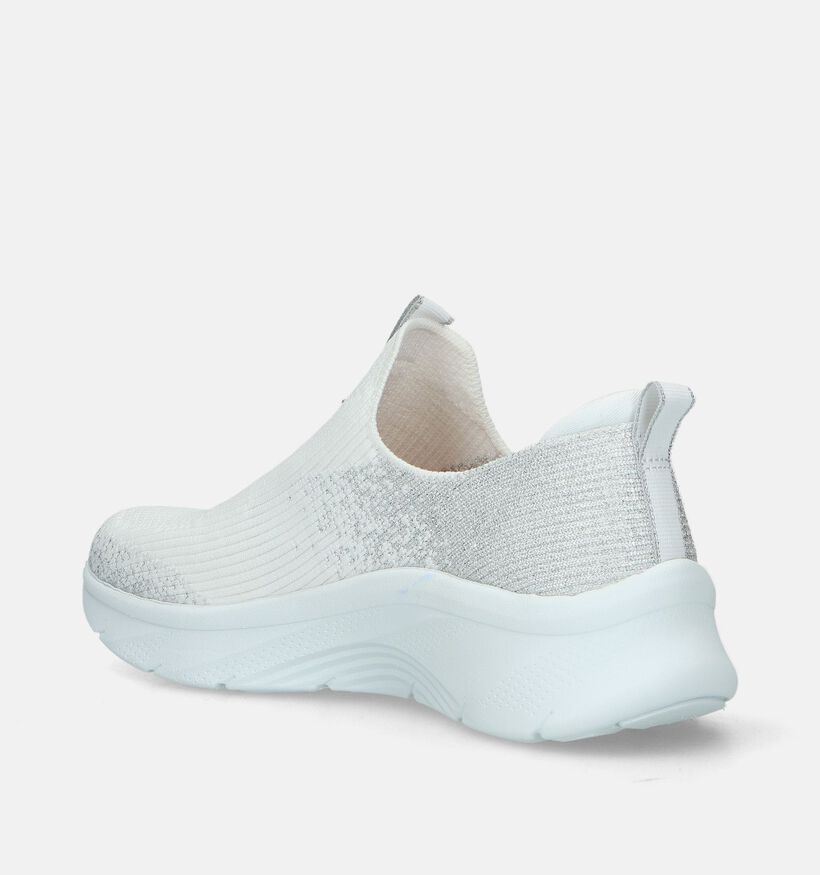 Skechers Arch Fit D'Lux Glimmer Dust Witte Slip-ins voor dames (335199) - geschikt voor steunzolen