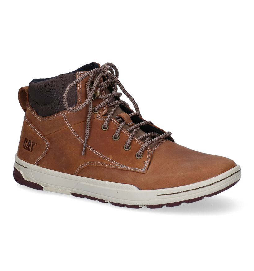 Caterpillar Colfax Bottines en Cognac pour hommes (329666) - pour semelles orthopédiques