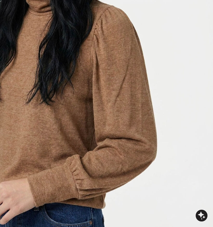 Minuit Douze Elycia Bruine T-shirt met Lange Mouwen voor dames (381866)