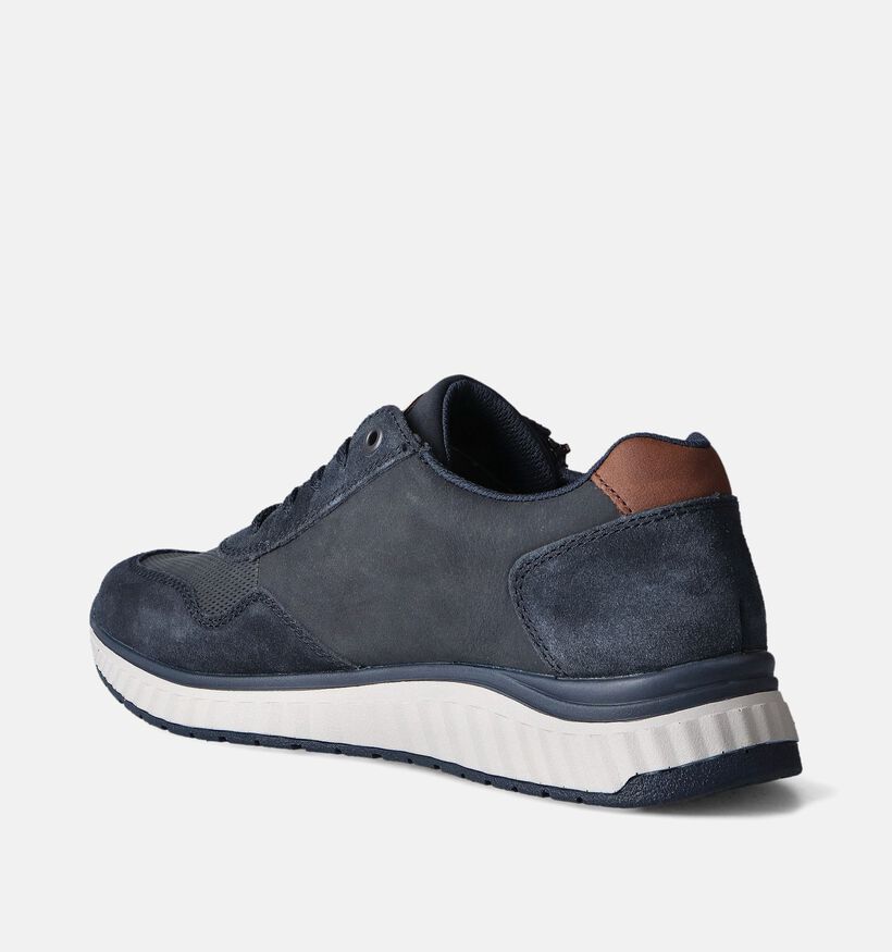 Rieker Blauwe Veterschoenen voor heren (354802) - geschikt voor steunzolen