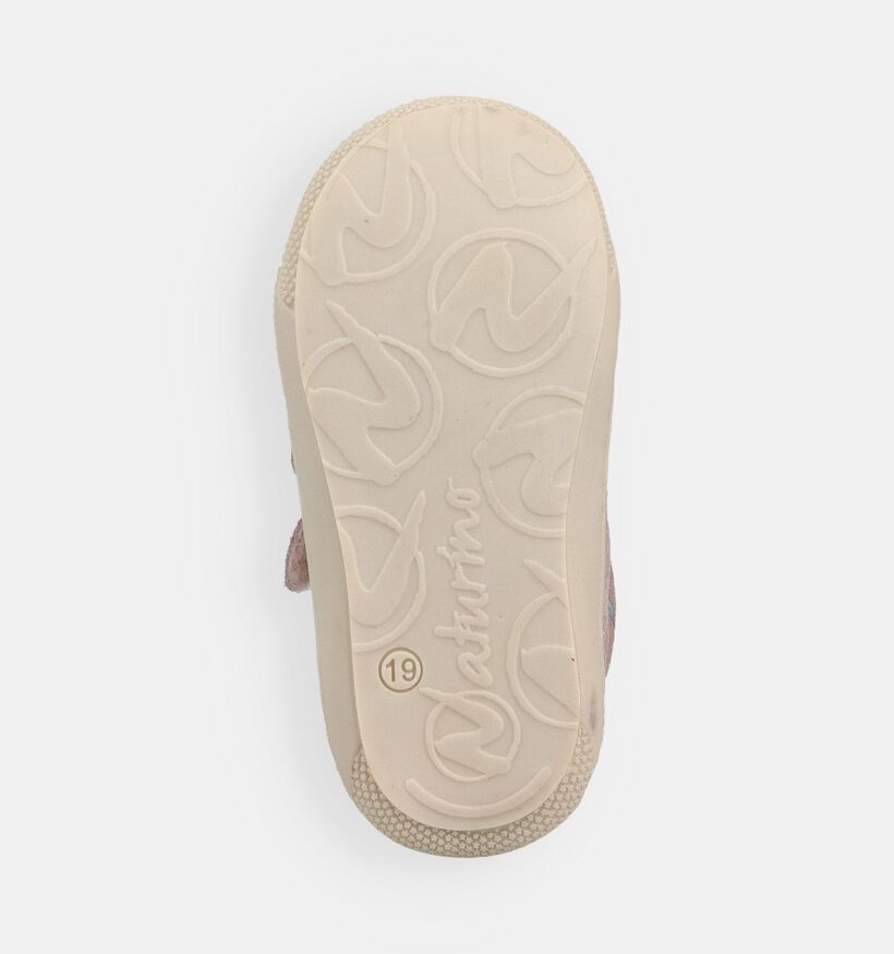 Naturino Cocon VL Suede Paarse Babyschoenen voor meisjes (371596) - geschikt voor steunzolen