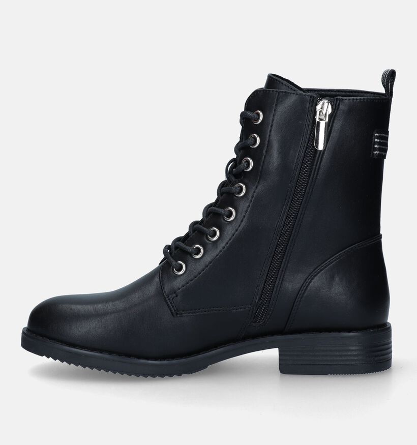 Poelman Boots à lacets en Noir pour femmes (328610)