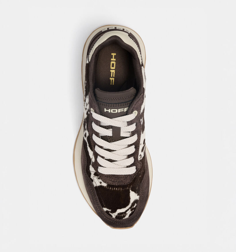 HOFF City Print Bruine Sneakers voor dames (377096) - geschikt voor steunzolen