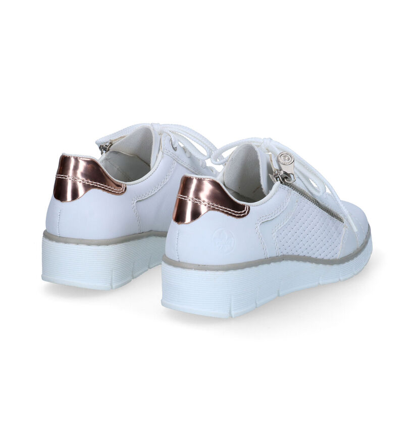 Rieker Baskets casual en Blanc en cuir (307104)