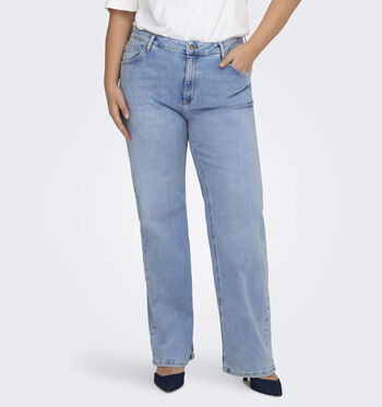 ONLY Carmakoma Jeans Blauw