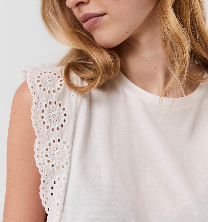 Vero Moda Hollyn Wit T-shirt voor dames (323837)