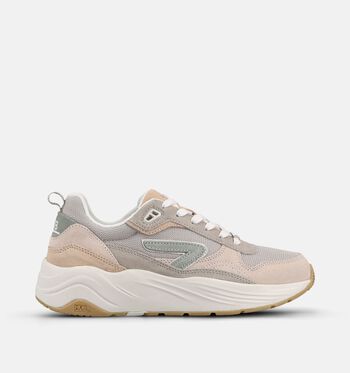 Hub Sneakers Beige/Blauw/Groen