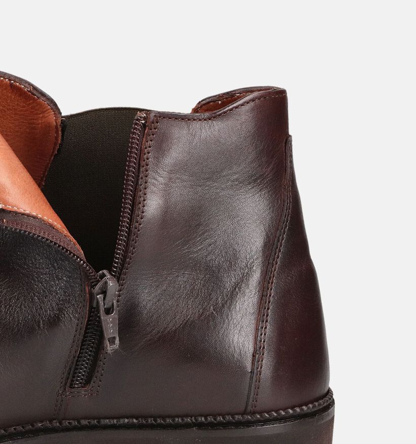 Ambiorix Poggio Bottines Chelsea en Marron pour hommes (365006) - pour semelles orthopédiques