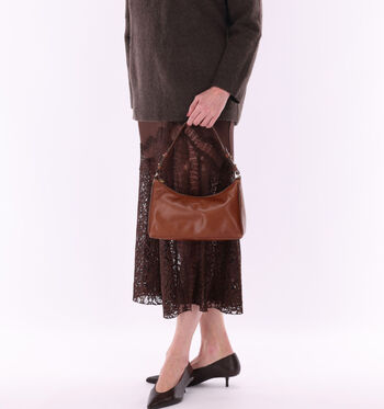 Burkely Schoudertassen Zwart/Cognac