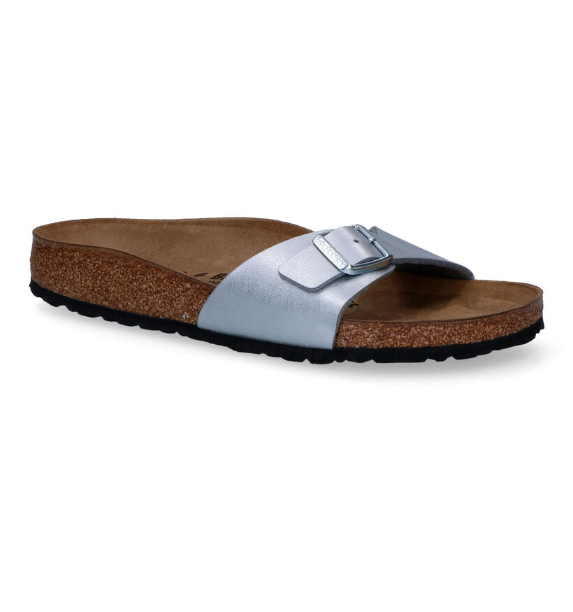 Birkenstock Madrid Birko-Flor Witte Slippers voor dames (338044)