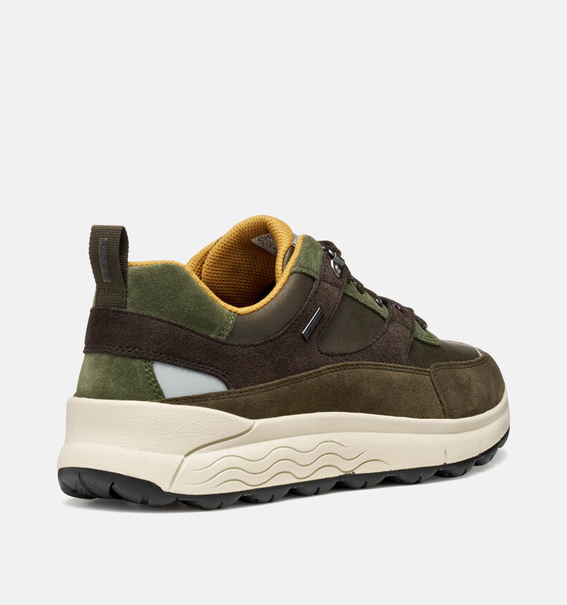 Geox Spherica Chaussures plates en Vert pour hommes (360105) - pour semelles orthopédiques