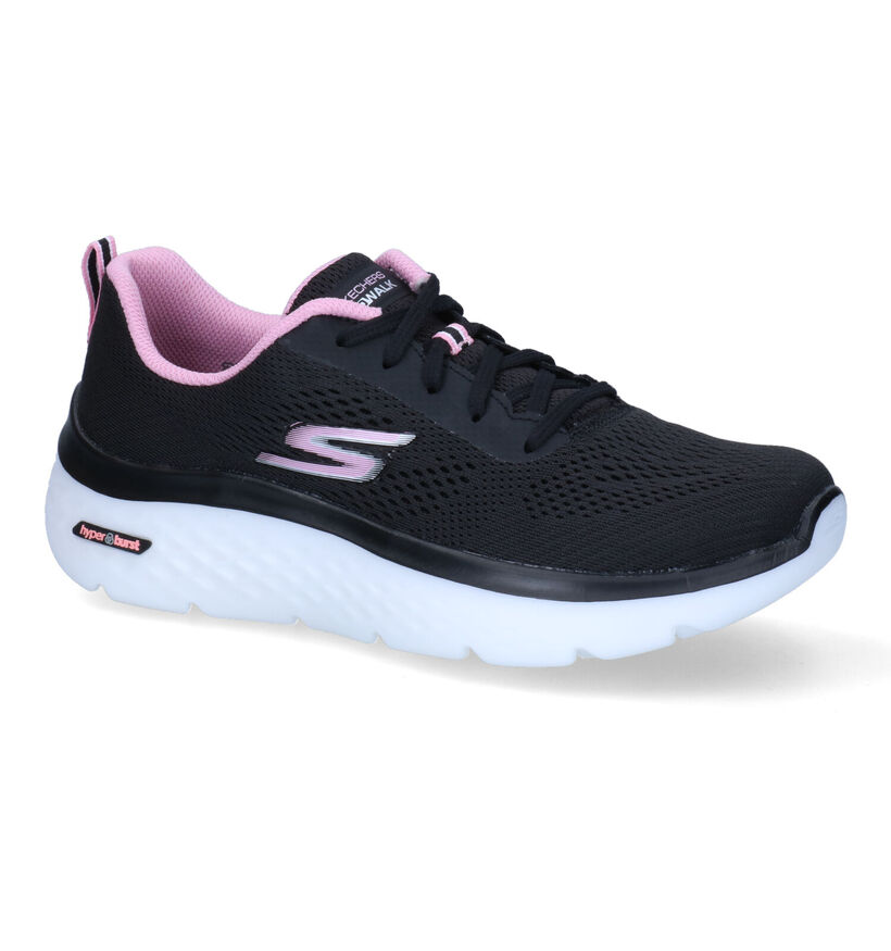 Skechers Go Walk Hyper Burst Space Insight Baskets en Noir pour femmes (302116)