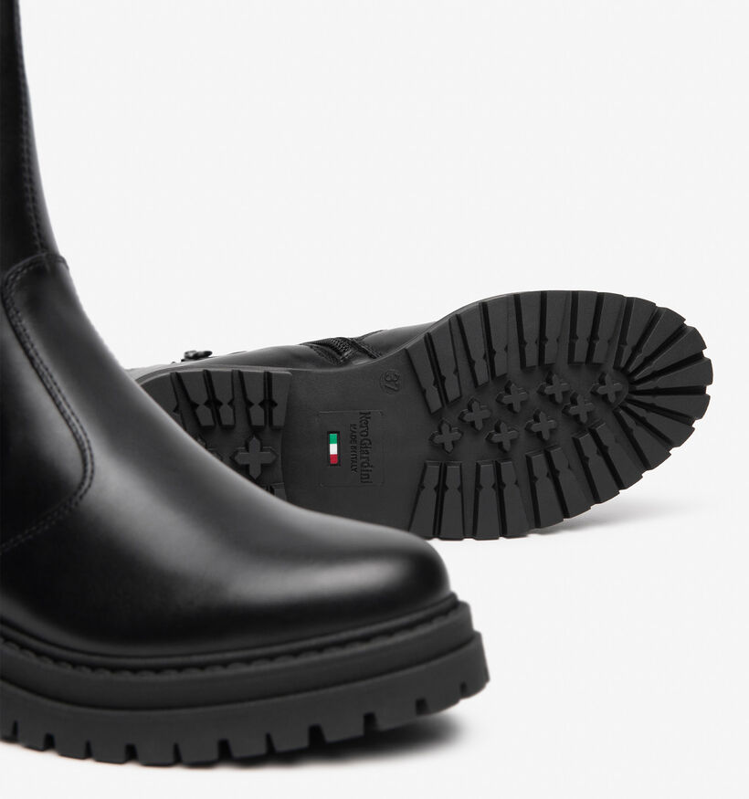 NeroGiardini Bottines motardes en Noir pour femmes (379445) - pour semelles orthop&eacute;diques