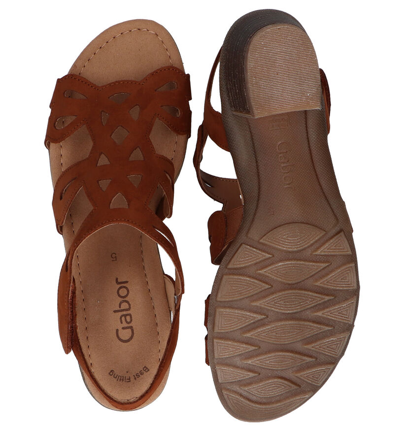 Gabor Best Fitting Bruine Sandalen in nubuck (287813)