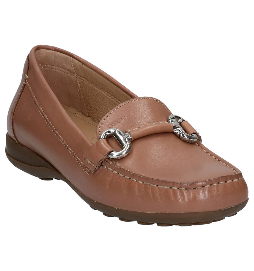Geox Mocassins en Bleu foncé en cuir (266862)