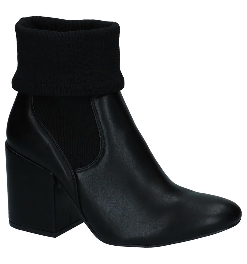 Youh! Bottillons à talons en Noir en simili cuir (230447)