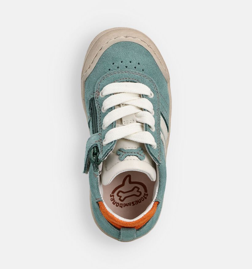STONES and BONES Naval Groene Sneakers voor jongens (372294) - geschikt voor steunzolen