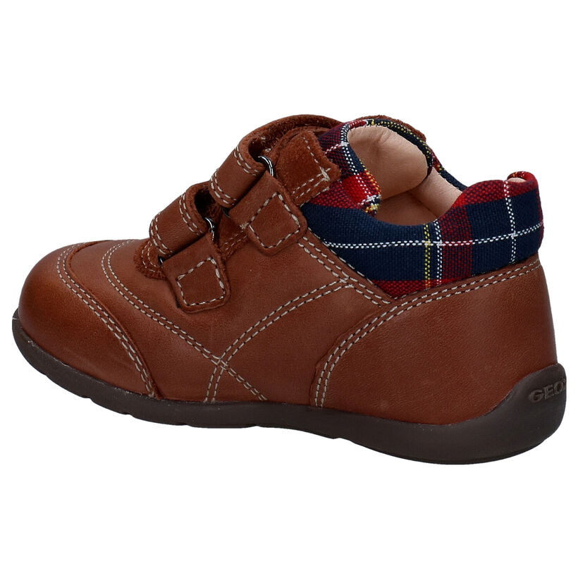 Geox Kaytan Chaussures pour bébé en Cognac en textile (278315)