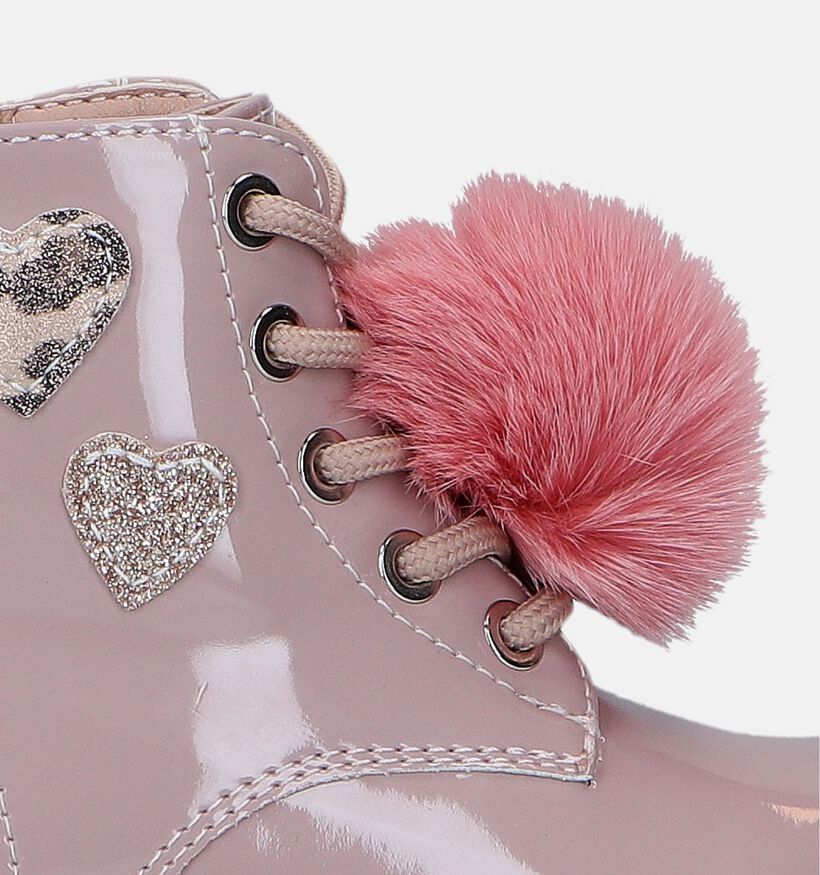 Xti Bottines robustes en Rose en simili cuir (331985)