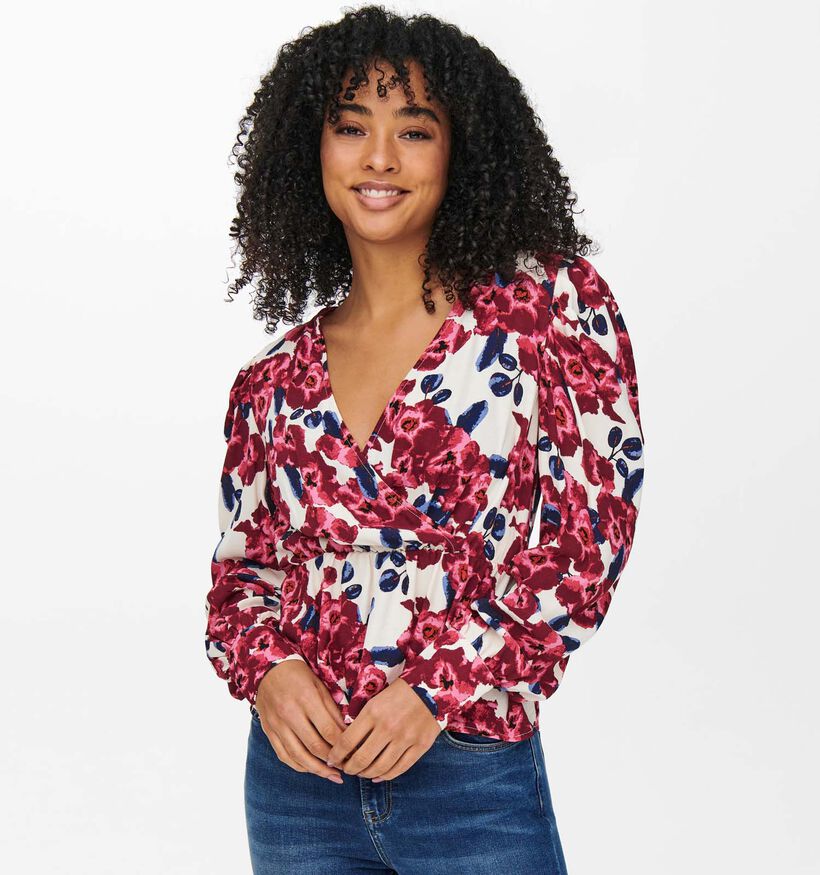 JDY True Rode Overslag Blouse (314619)