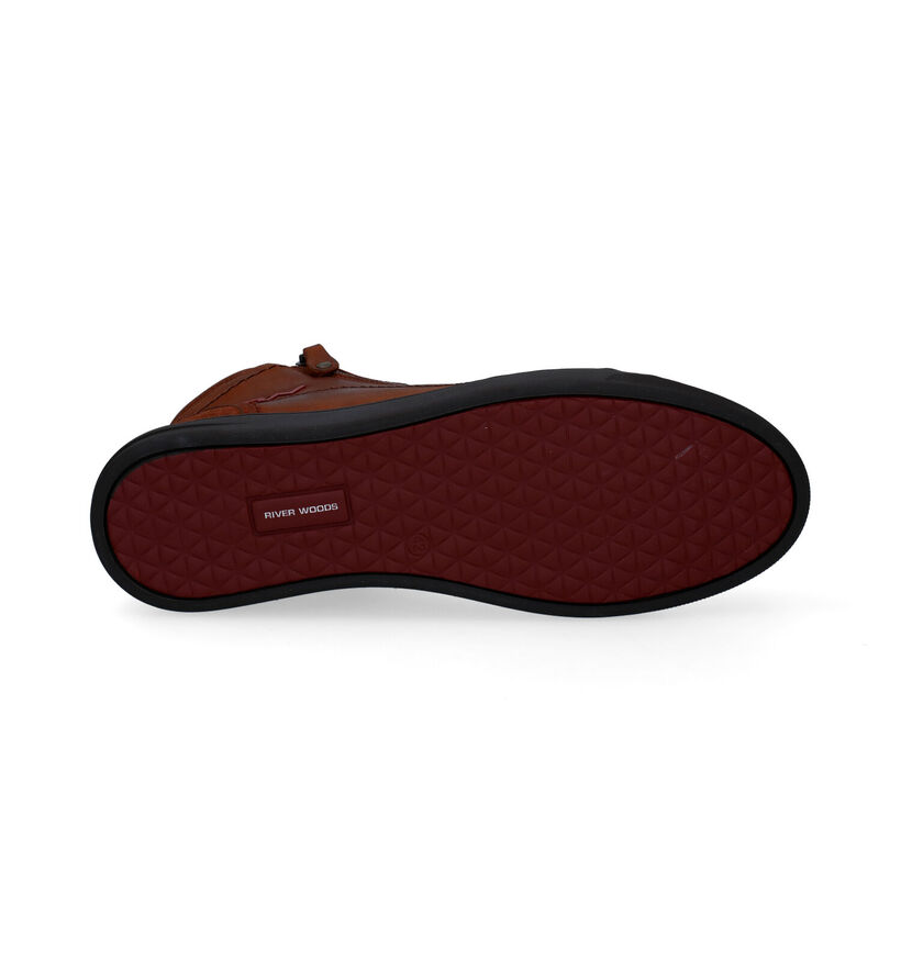 River Woods Alban Baskets en Cognac en cuir (298359)