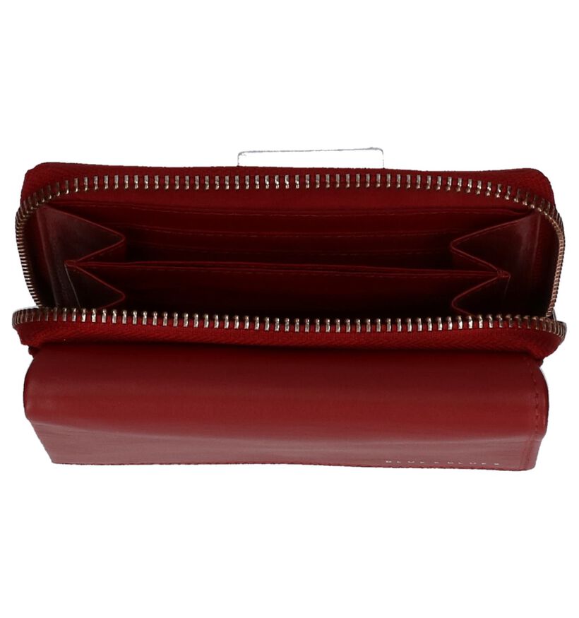 Rode Euro-Leather Overslagportemonnee, , pdp