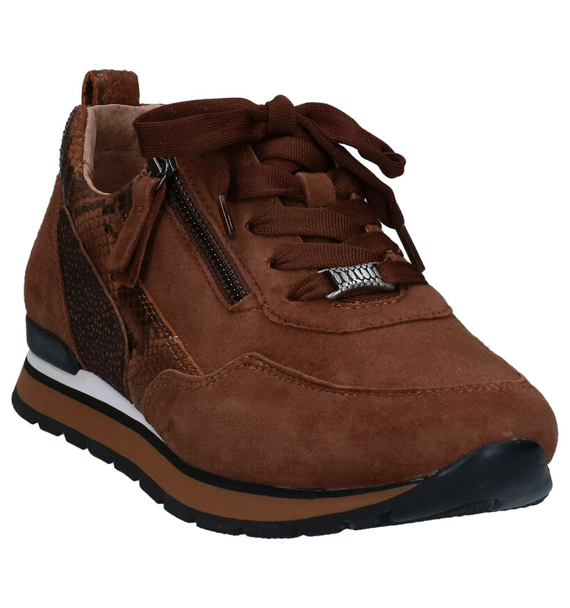 Gabor OptiFit Cognac Sneakers in leer (282287)