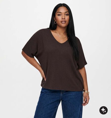 ONLY Carmakoma T-shirts Bruin