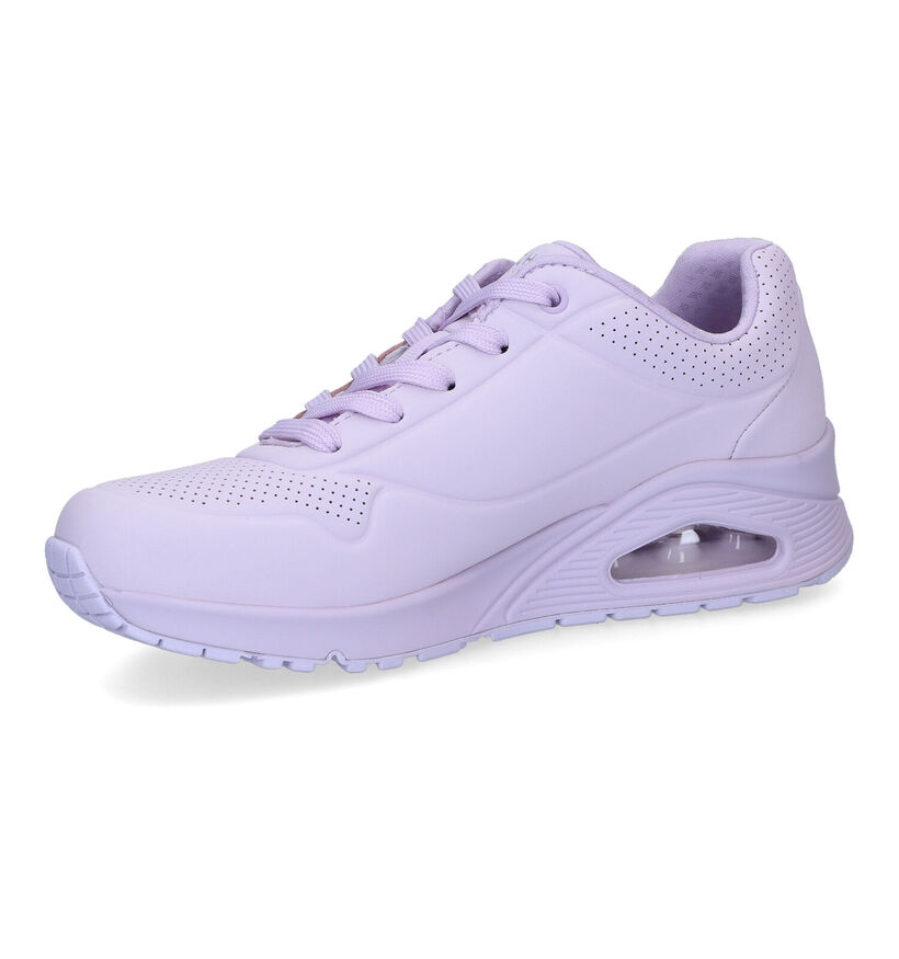 Skechers Uno Frosty Kicks Baskets en Mauve pour femmes (334206) - pour semelles orthopédiques
