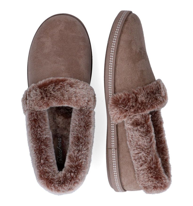Skechers Cozy Campfire Team Toasty Pantoufles en Taupe pour femmes (362139)