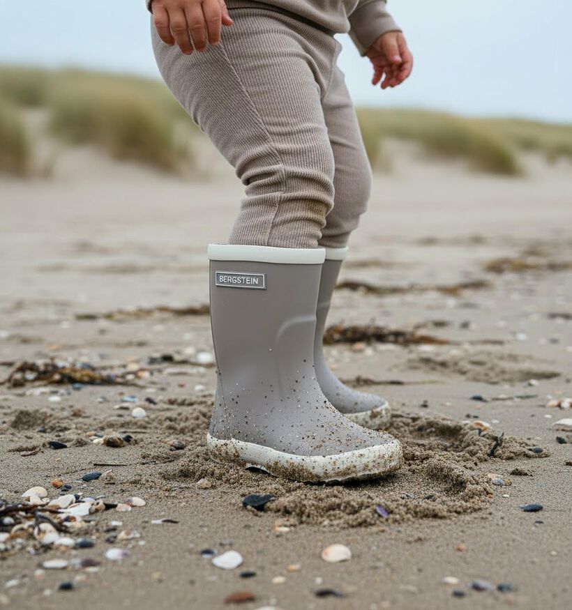 Bergstein Grijze Regenlaarzen voor meisjes, jongens (280580) - geschikt voor steunzolen
