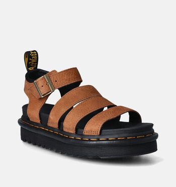 Dr. Martens Platform Sandalen Desert Brown Tumbled Nubuck