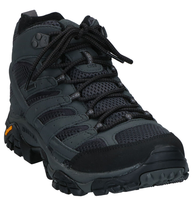 Merrell Moab Zwarte Wandelschoenen in daim (274854)