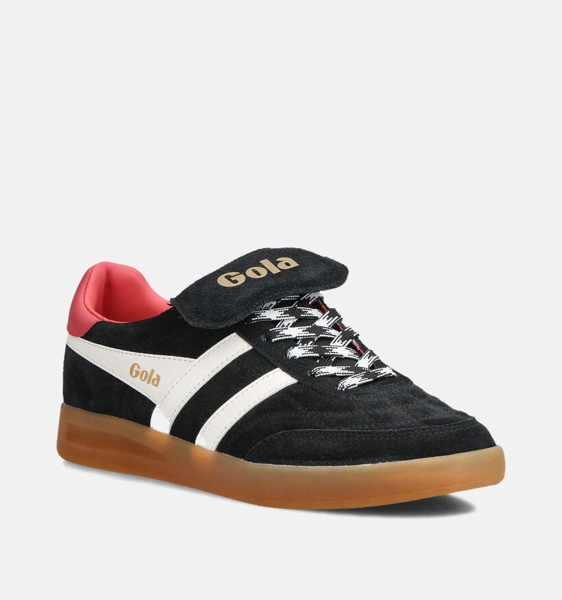 Gola Stadia 86 Zwarte Sneakers voor dames (360815) - geschikt voor steunzolen