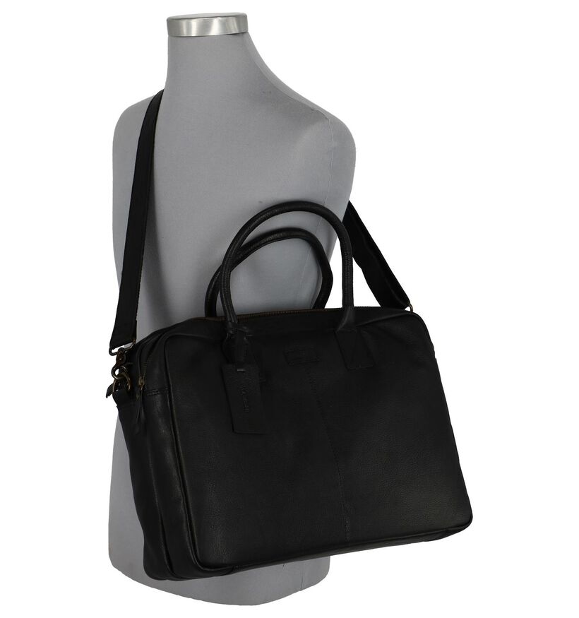 Via Borgo Sacs d'ordinateur portable en Noir en cuir (235339)