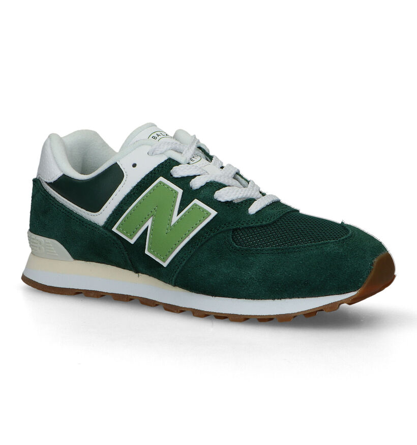 New Balance GC 574 Baskets en Vert pour garçons (319262)