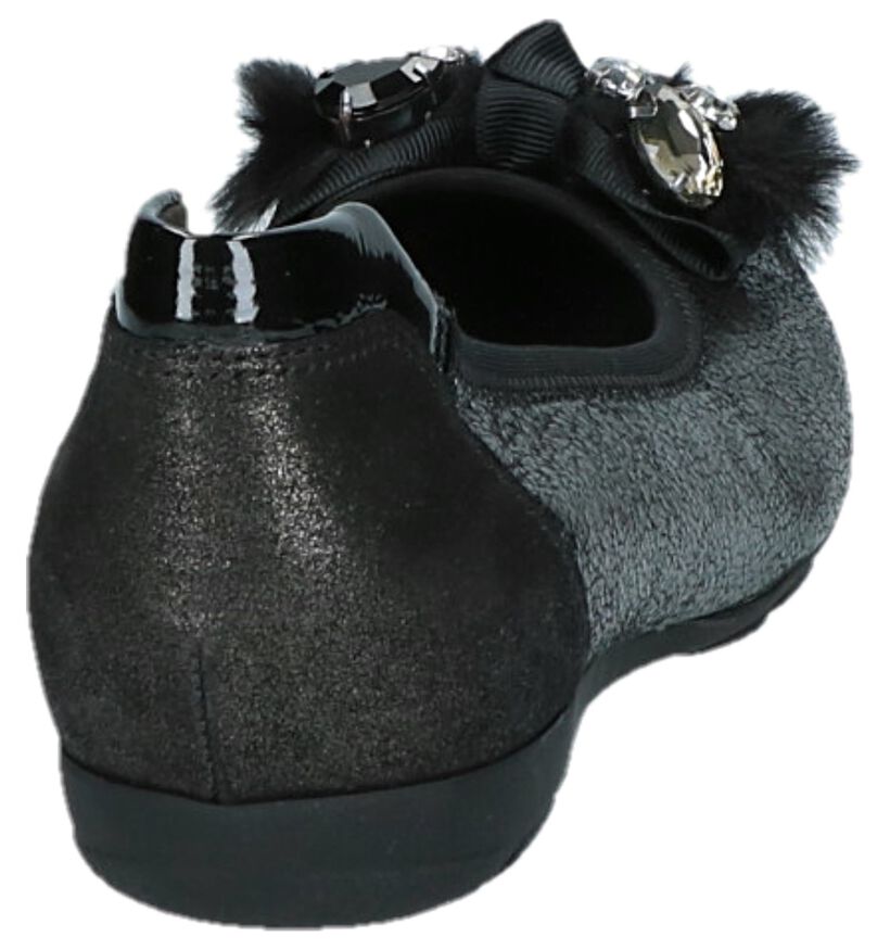 Gabor Hovercraft Ballerines en Noir en nubuck (231111)