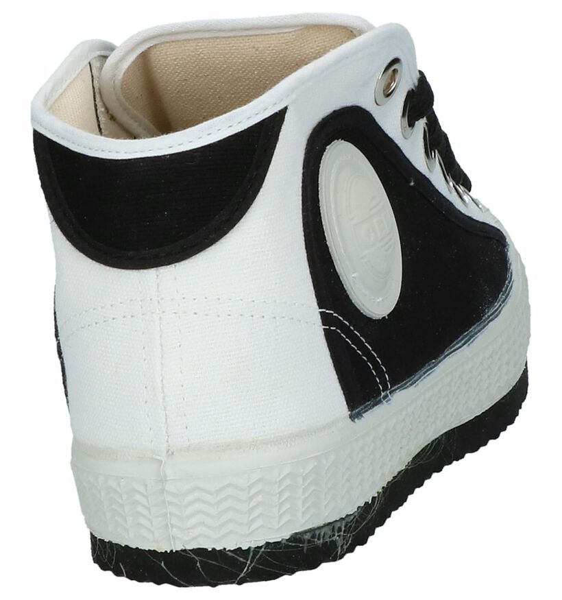 Zwarte Hoge Sportieve Sneakers 0051 Oldrik in stof (221128)